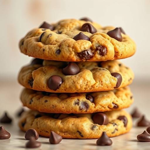 Icono de cookies: Tres galletas de chocolate apiladas.